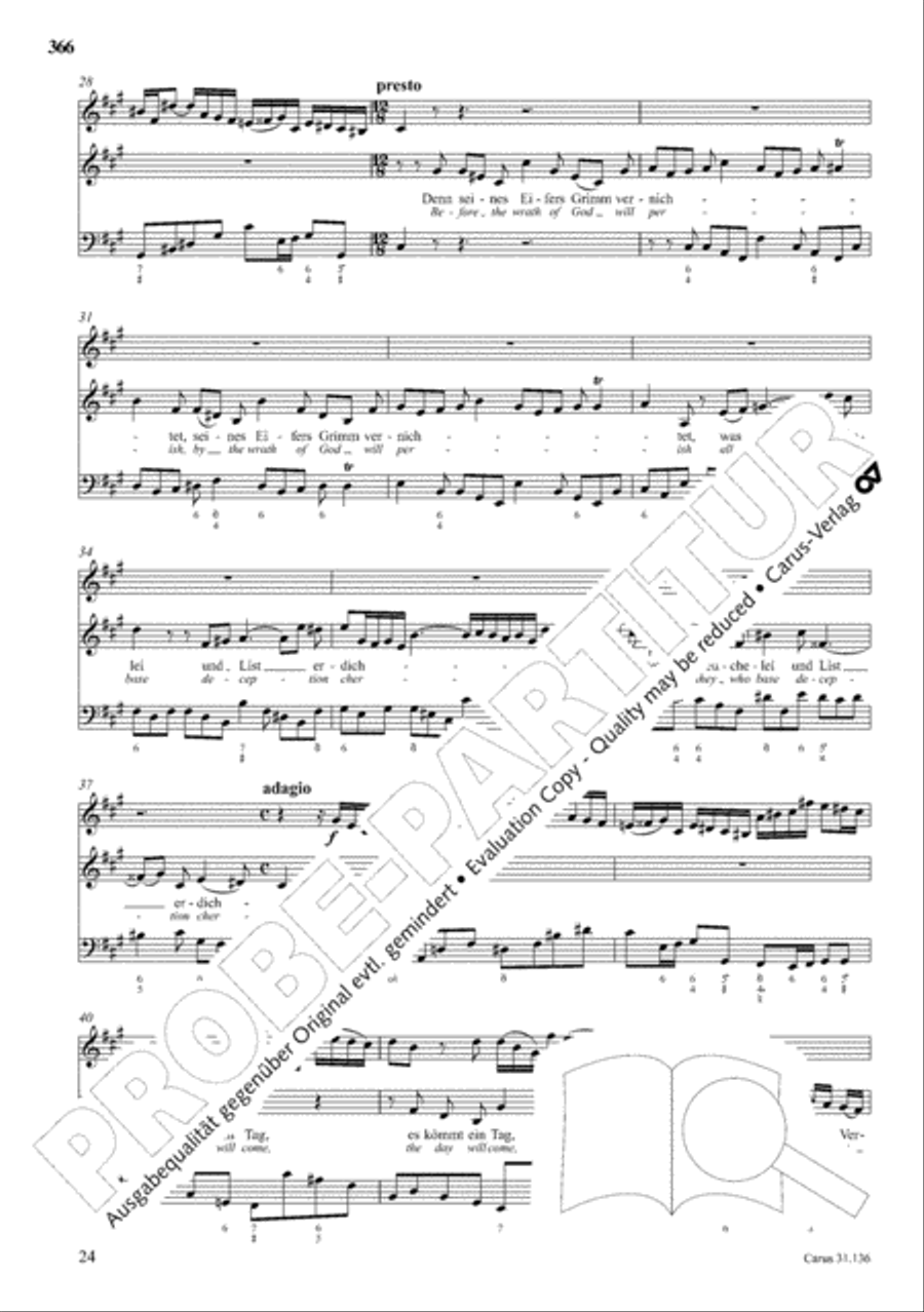 The Complete Sacred Vocal Works (Das geistliche Vokalwerk) Voice scores gallery preview page 367