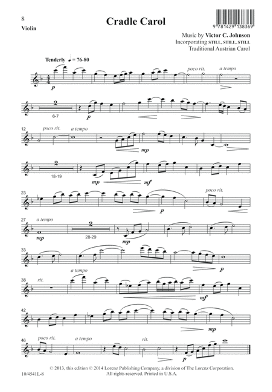 Cradle Carol Cradle Carol 4-Part scores gallery preview page 9