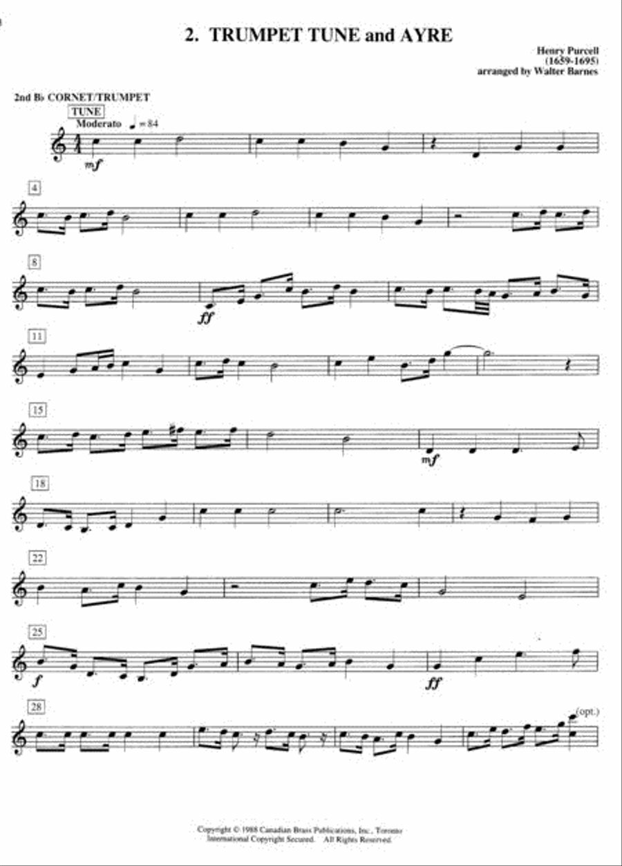 Canadian Brass Book of Favorite Quintets - 2nd Trumpet Part Trumpet scores gallery preview page 2