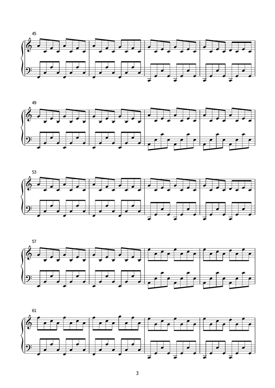 Addio Al Terminal Piano Solo scores gallery preview page 3