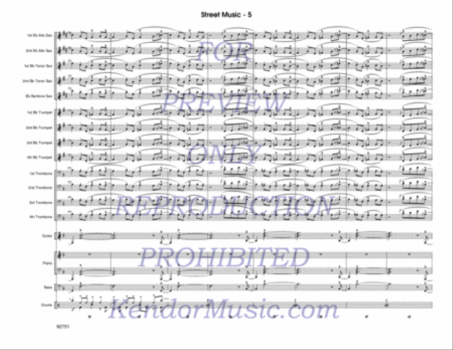 Street Music (Score) Street Music (Score) Jazz Ensemble scores gallery preview page 6