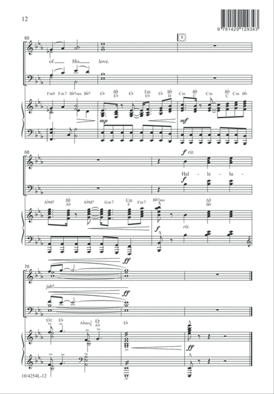 Joy Hallelujah! Joy Hallelujah! 4-Part scores gallery preview page 13