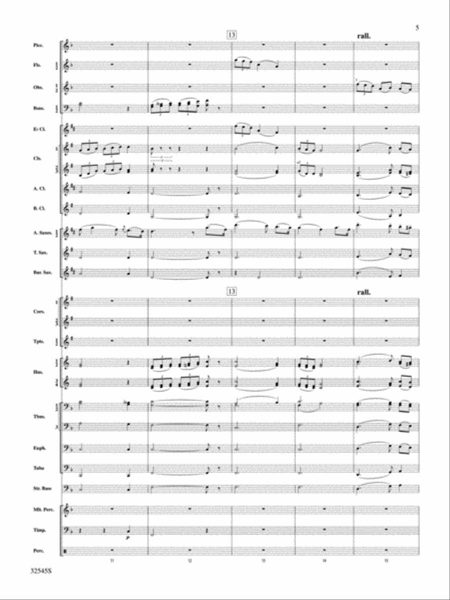 The Last Rose of Summer (from the Irish Suite) Concert Band scores gallery preview page 4