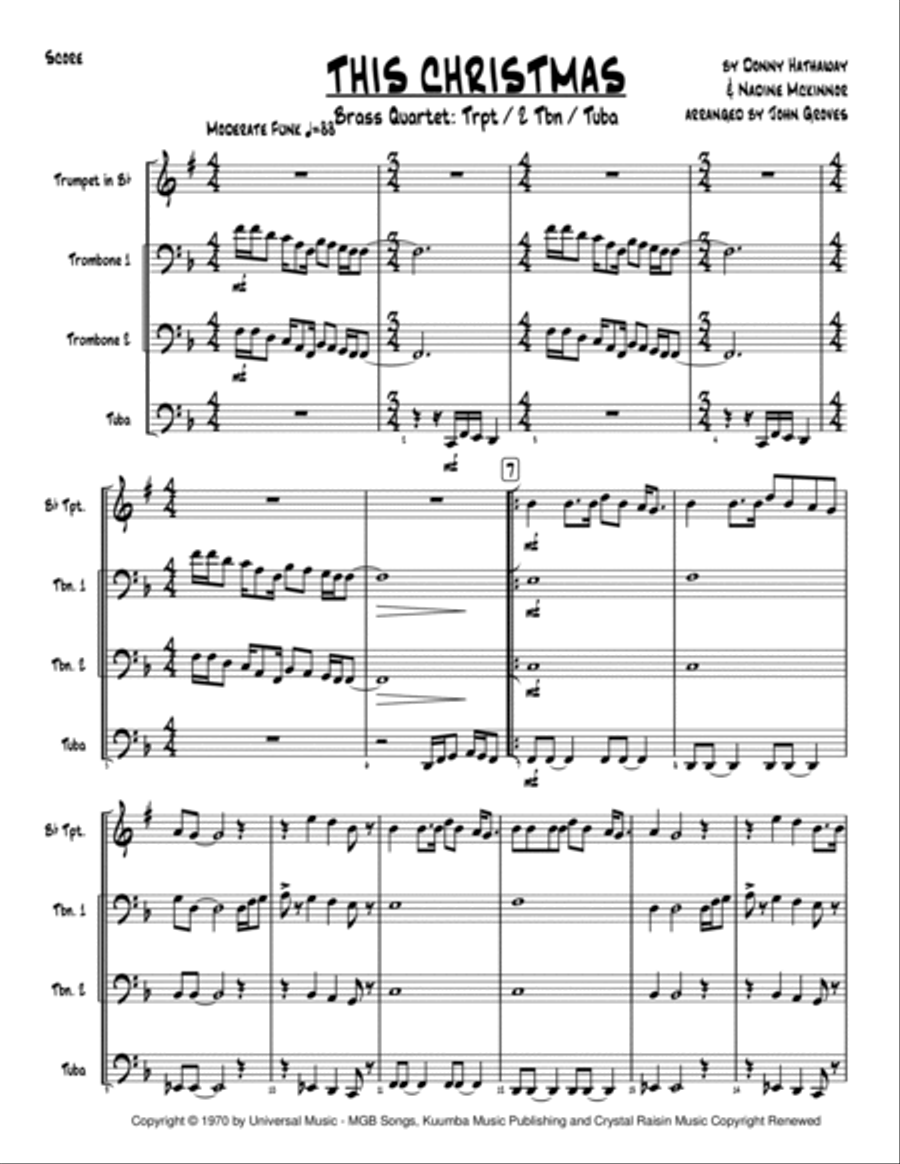 This Christmas Brass Ensemble scores gallery preview page 2