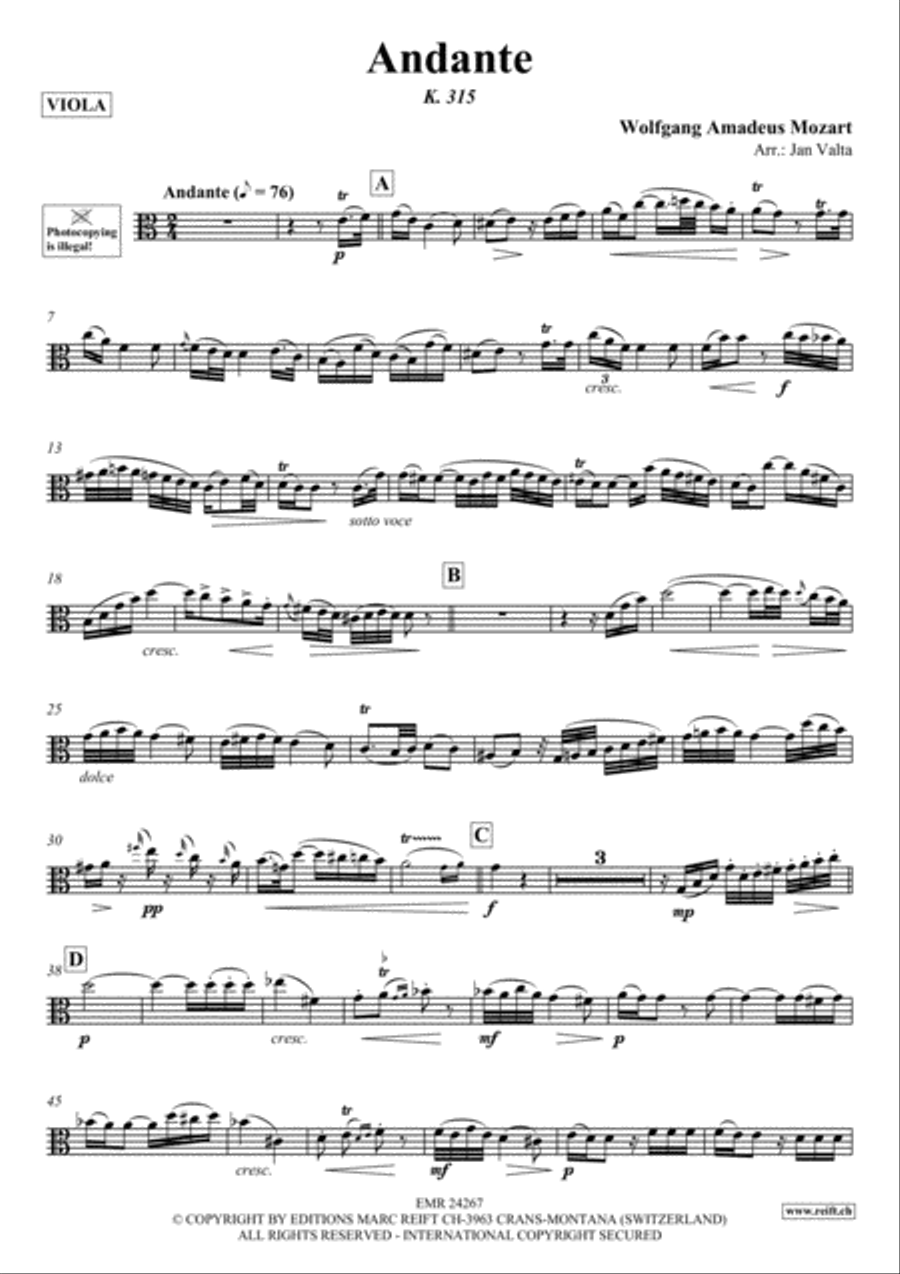 Andante Viola scores gallery preview page 2