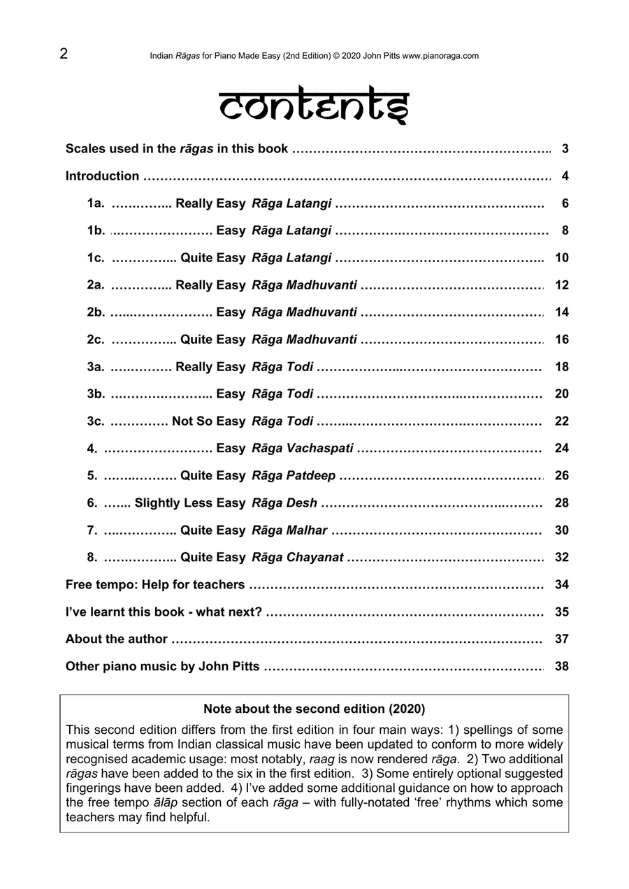 Indian Rāgas for Piano Made Easy (2020 Edition) Piano Method scores gallery preview page 4