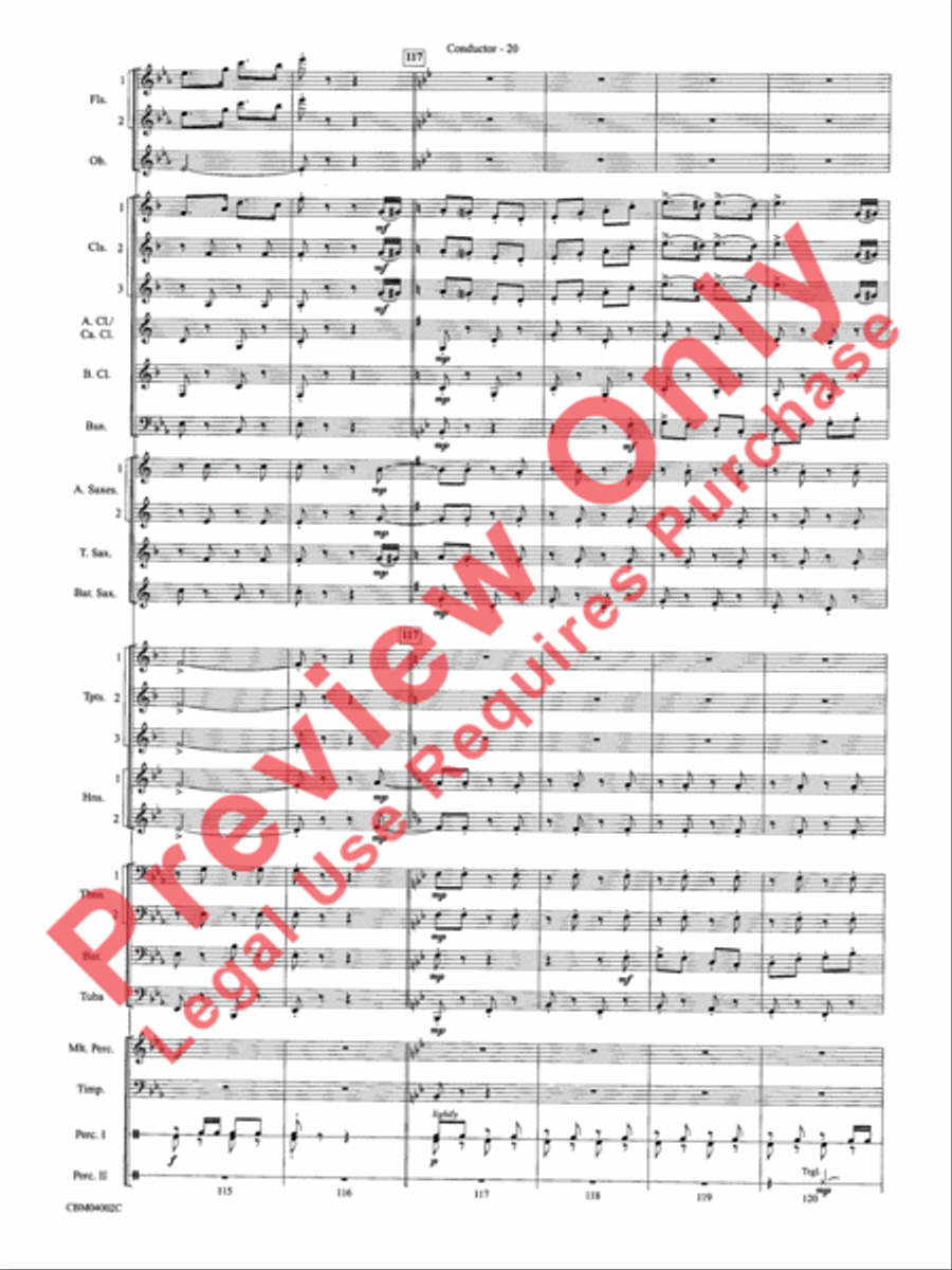 The Dam Busters Concert March Concert Band scores gallery preview page 23