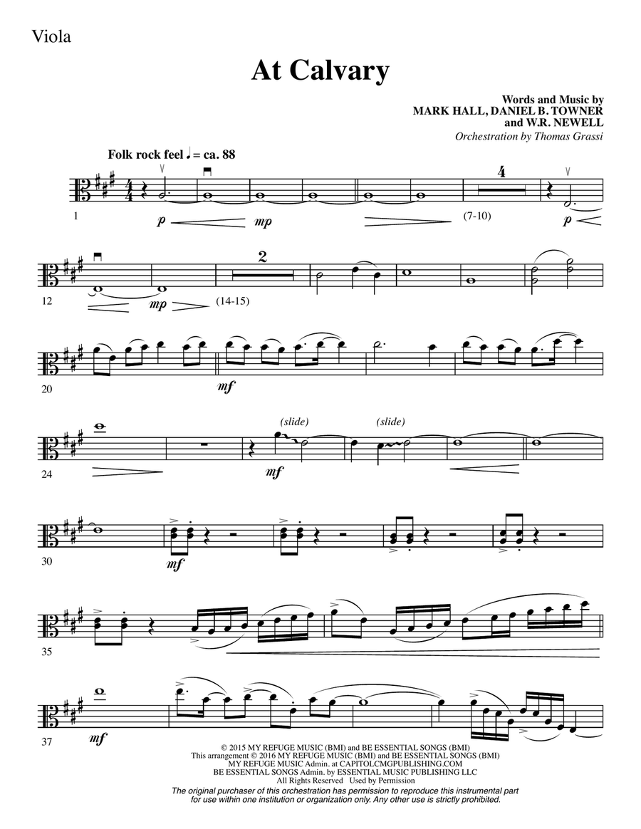 At Calvary - Viola
