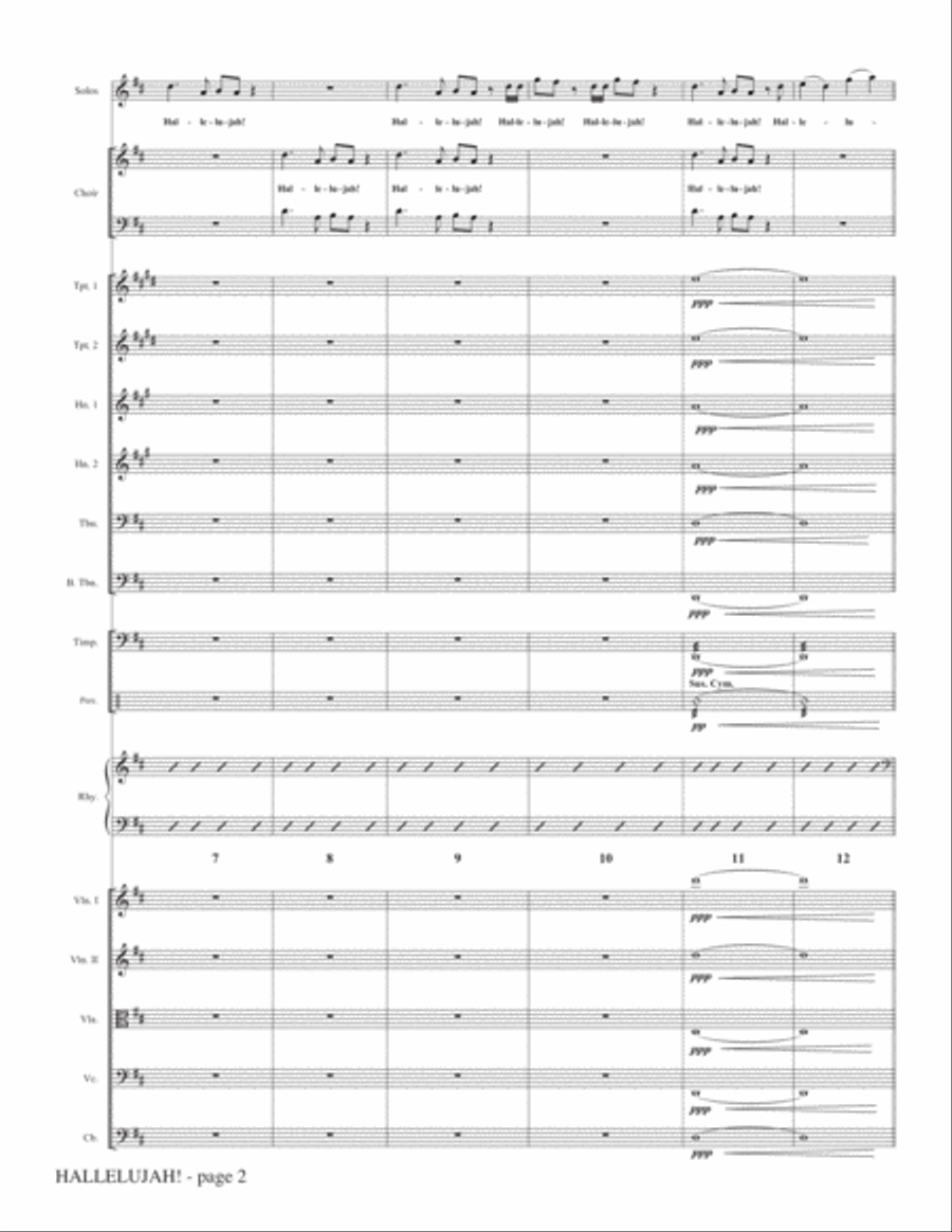 Hallelujah! (from Messiah Rocks) - Full Score Choir scores gallery preview page 2