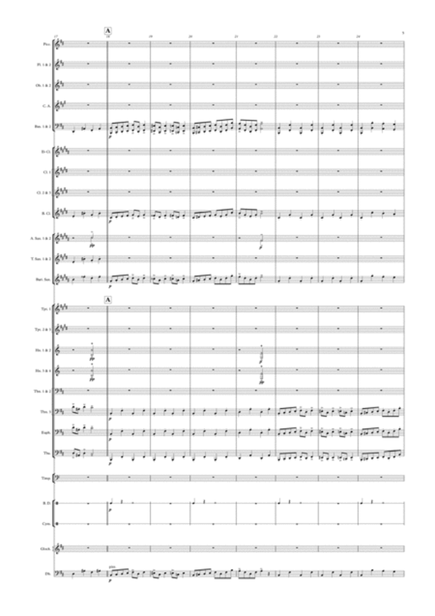 In the Hall of the Mountain King from Peer Gynt Suite Op. 46 arranged for Concert Band image number null