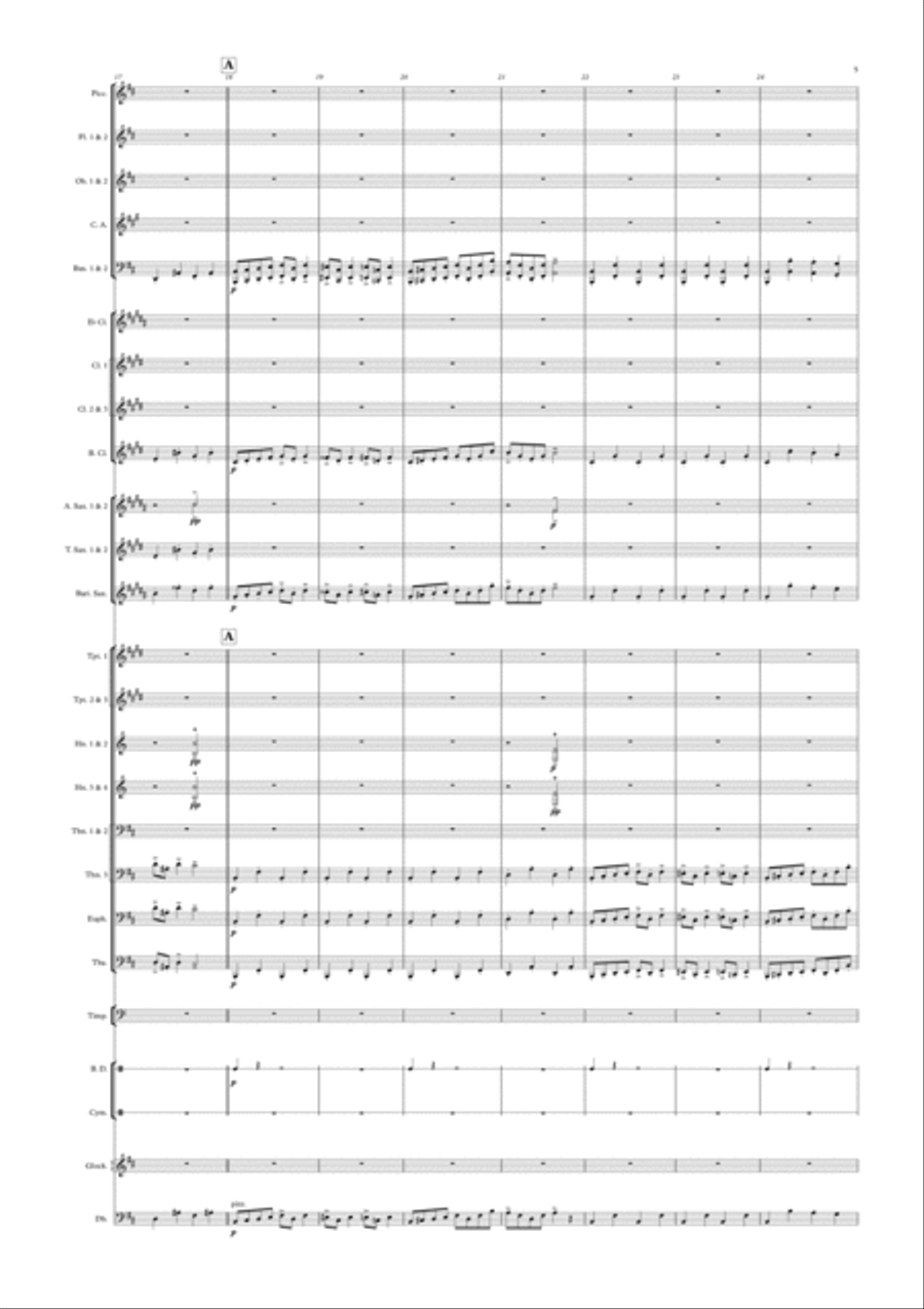 In the Hall of the Mountain King from Peer Gynt Suite Op. 46 arranged for Concert Band image number null