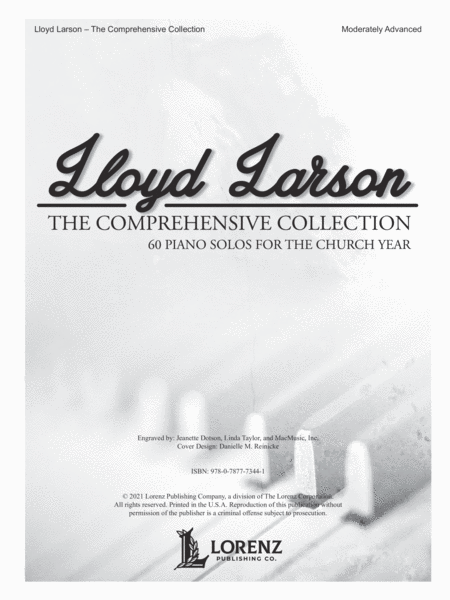 Lloyd Larson – The Comprehensive Collection - Piano collection - PNO