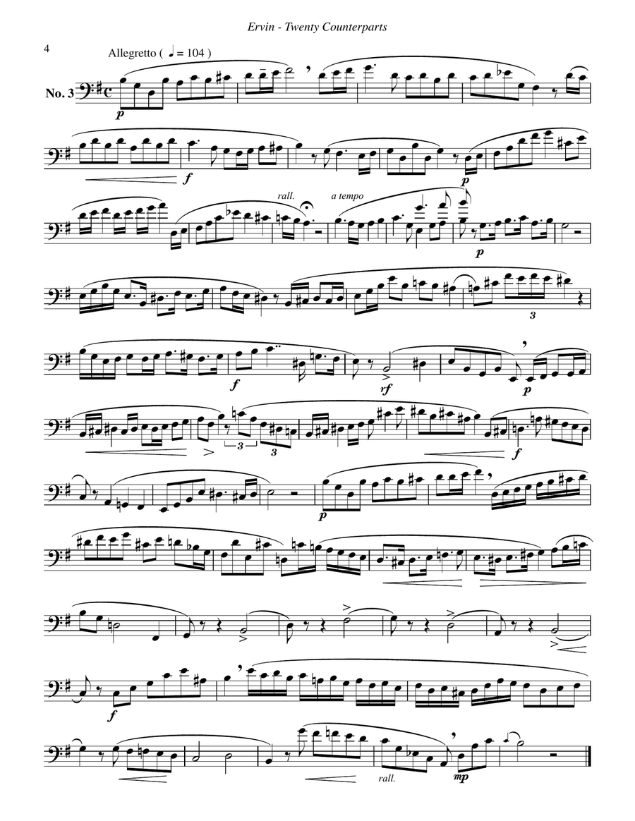 20 Counterparts from Book 1 Rochut Bordogni Duet Accompaniments for Trombones 1-20 Trombone Duet scores gallery preview page 4