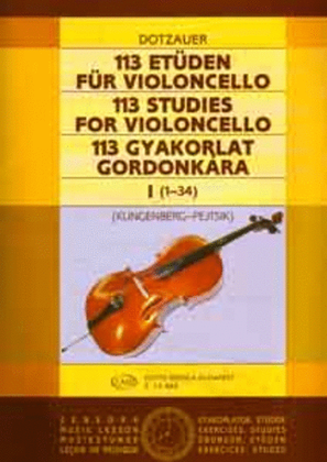 Book cover for 113 Etüden - Volume 1