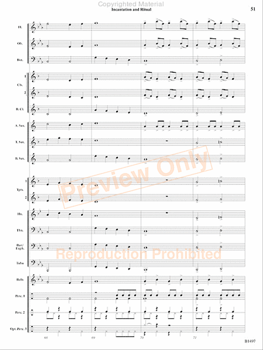 Curtain Up! Concert Band scores gallery preview page 96