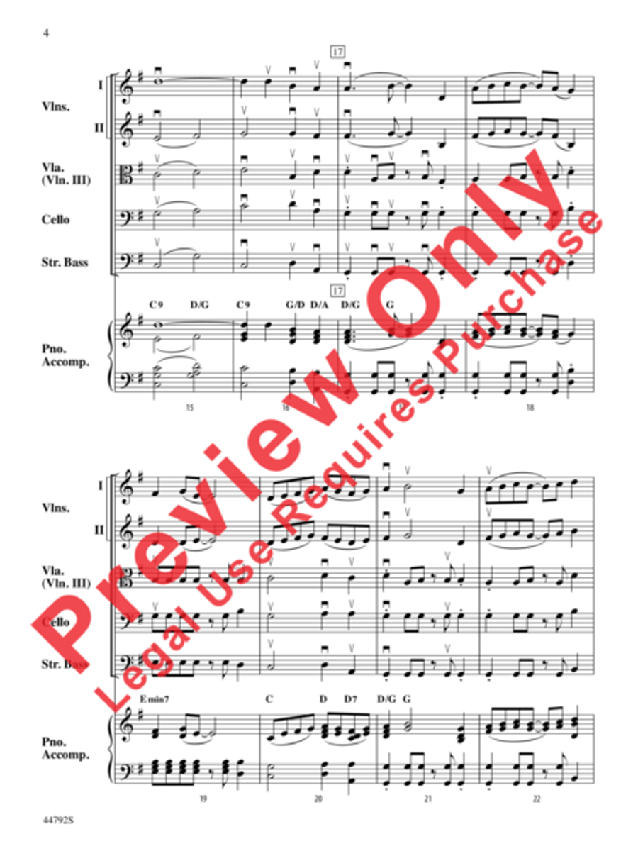 Wind Dancer String Orchestra scores gallery preview page 5