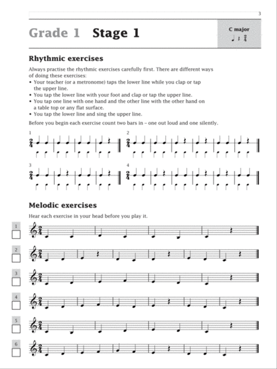 Improve Your Sight-reading! Clarinet, Grade 1-3 Clarinet scores gallery preview page 2