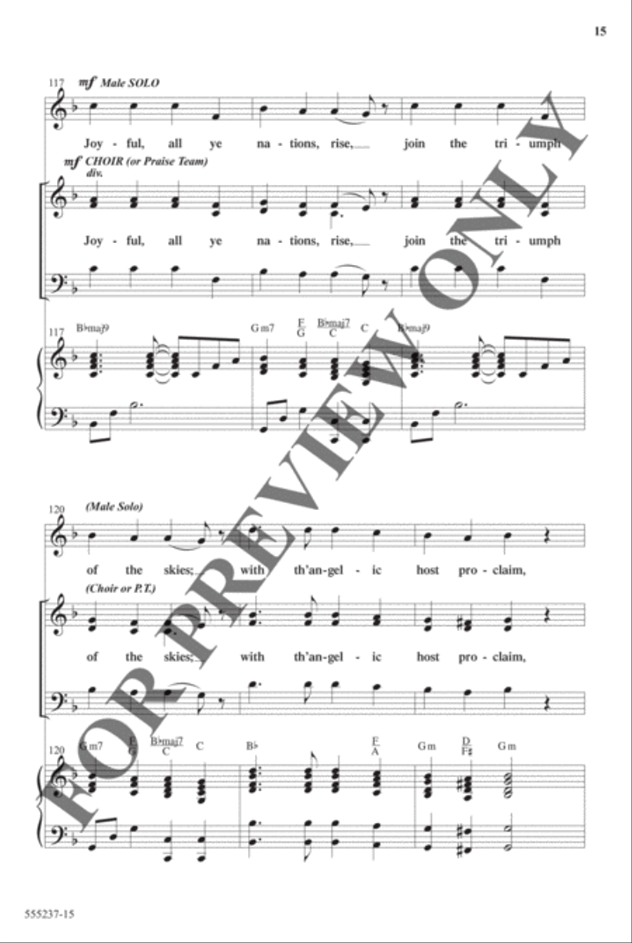 Christmas Eve Medley - Anthem Christmas Eve Medley - Anthem Choir scores gallery preview page 14