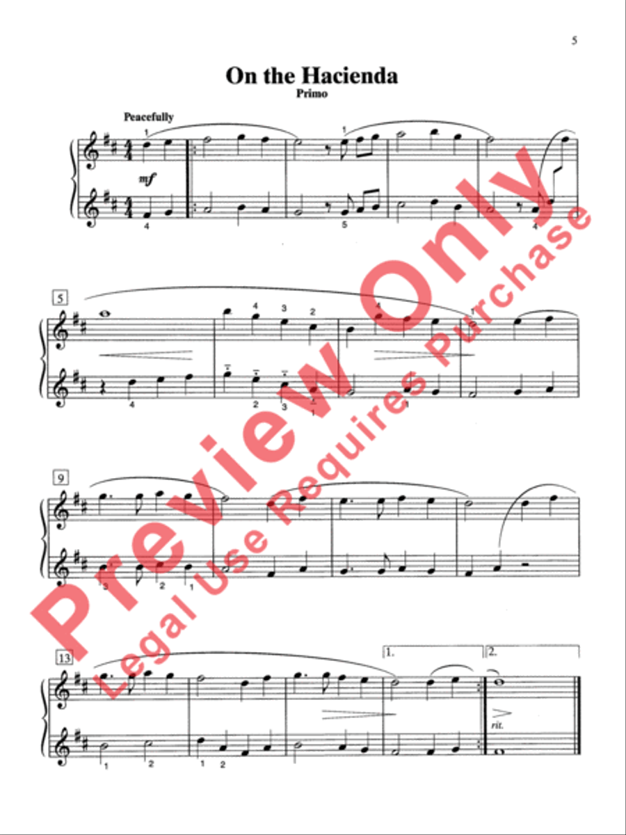 Two at One Piano, Book 3 Two at One Piano, Book 3 Small Ensemble scores gallery preview page 11