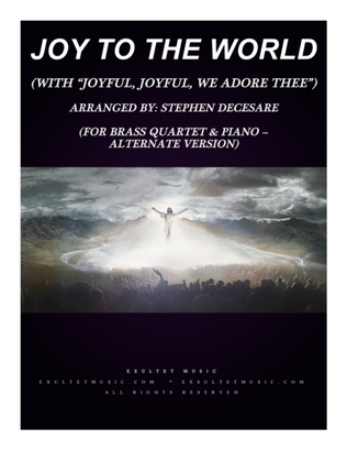 Book cover for Joy To The World (with "Joyful, Joyful, We Adore Thee") (Brass Quartet and Piano - Alternate)