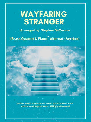 Book cover for Wayfaring Stranger (Brass Quartet and Piano - Alternate Version)