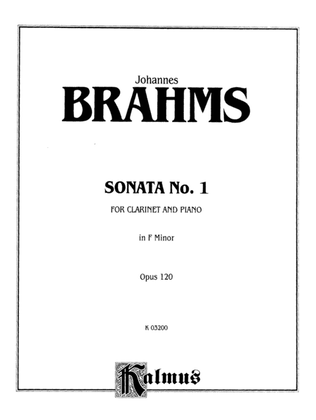 Book cover for Brahms: Sonata No. 1 in F Minor, Op. 120