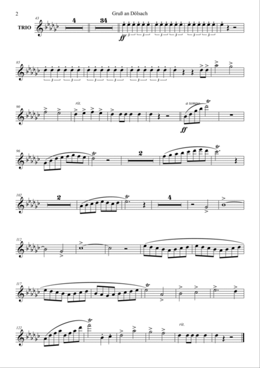 Gruß an Dölsach Parts Gruß an Dölsach Parts Concert Band scores gallery preview page 6