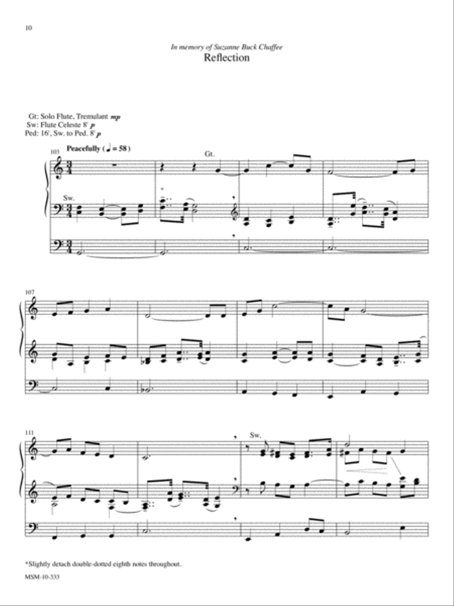 Variations for Organ on Lift High the Cross Organ scores gallery preview page 5