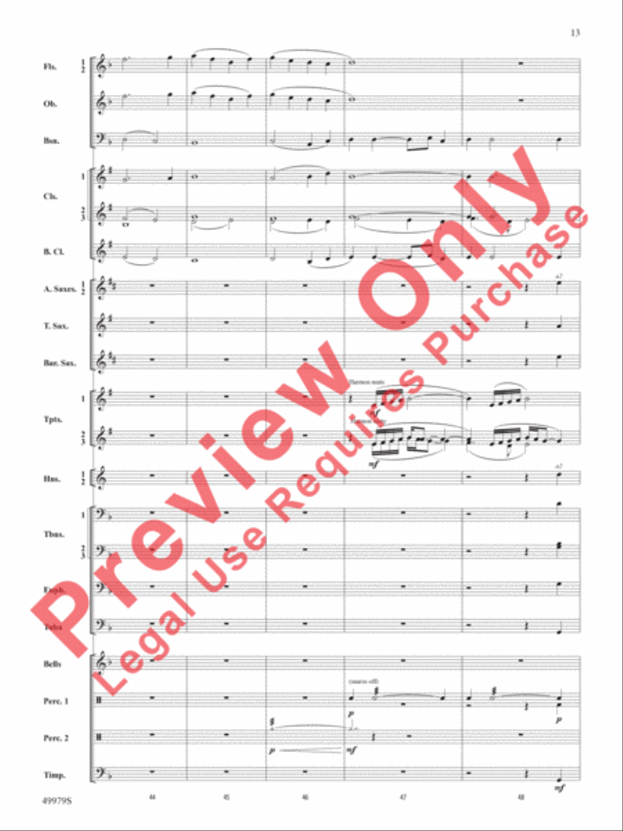 Christmas Is Here! Concert Band scores gallery preview page 14