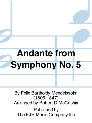 Book cover for Andante from Symphony No. 5