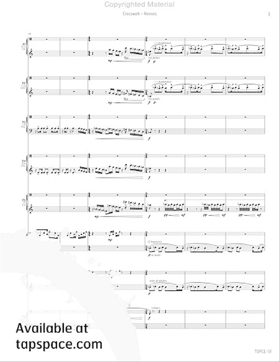 Crosswalk Crosswalk Percussion Ensemble scores gallery preview page 10