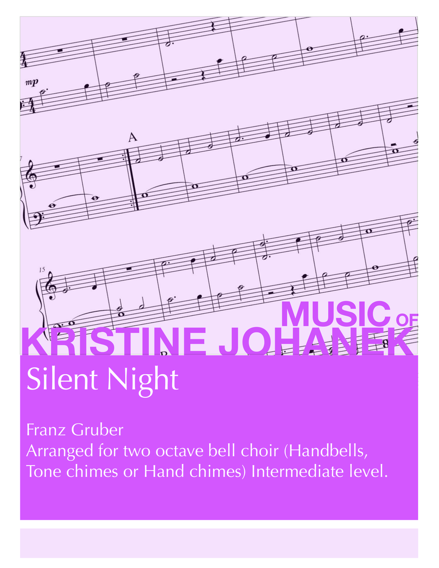 Silent Night (2 octave handbells, tone chimes or hand chimes) 2-Octaves scores gallery preview page 1