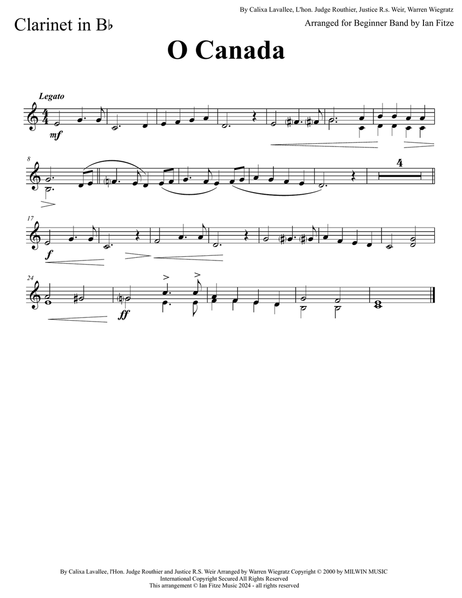 O Canada! Concert Band scores gallery preview page 5