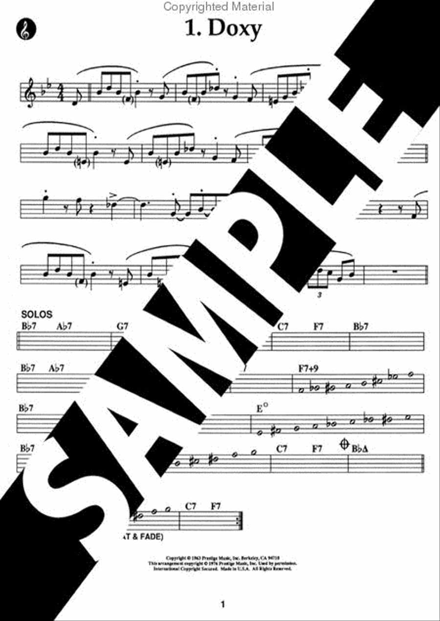 Volume 8 - Sonny Rollins Alto Saxophone scores gallery preview page 3