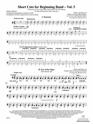 Short Cuts for Beginning Band -- Vol. 5: 2nd Percussion