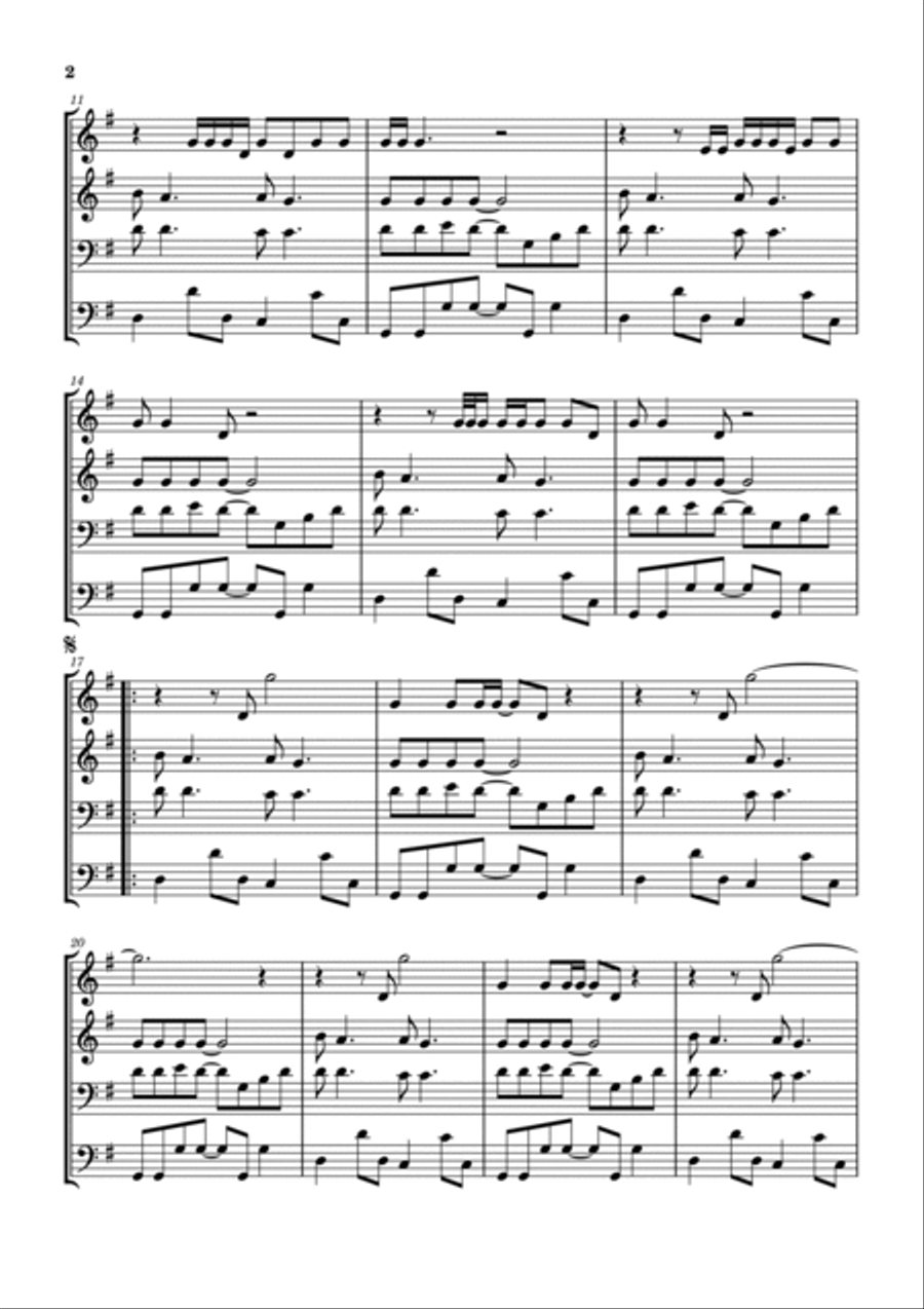 Werewolves Of London Brass Ensemble scores gallery preview page 3