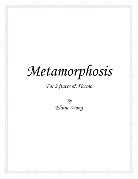 Metamorphosis: for 2 flutes and piccolo image number null