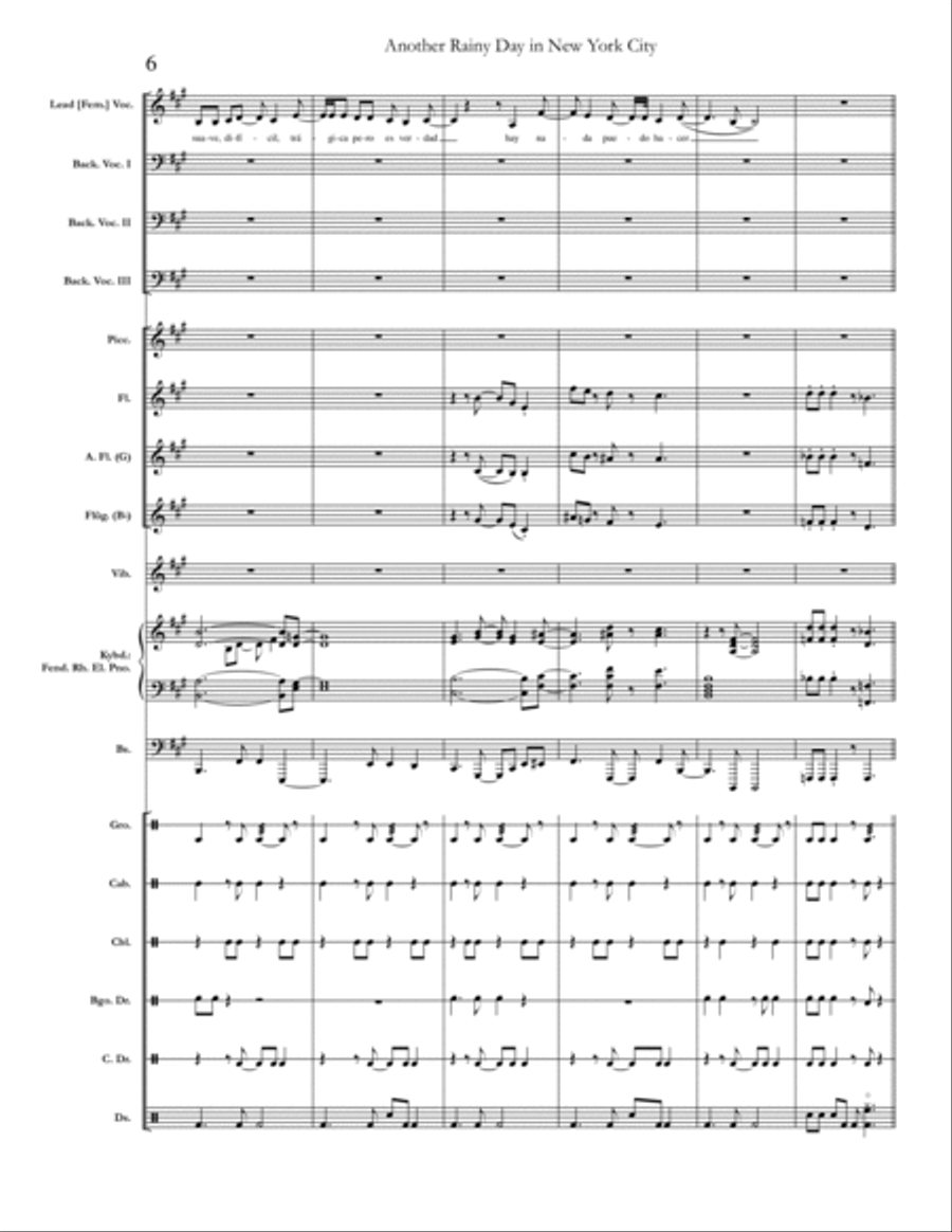 Another Rainy Day In New York City Large Ensemble scores gallery preview page 6