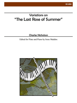 Book cover for Variations on "Last Rose of Summer" for Flute and Piano