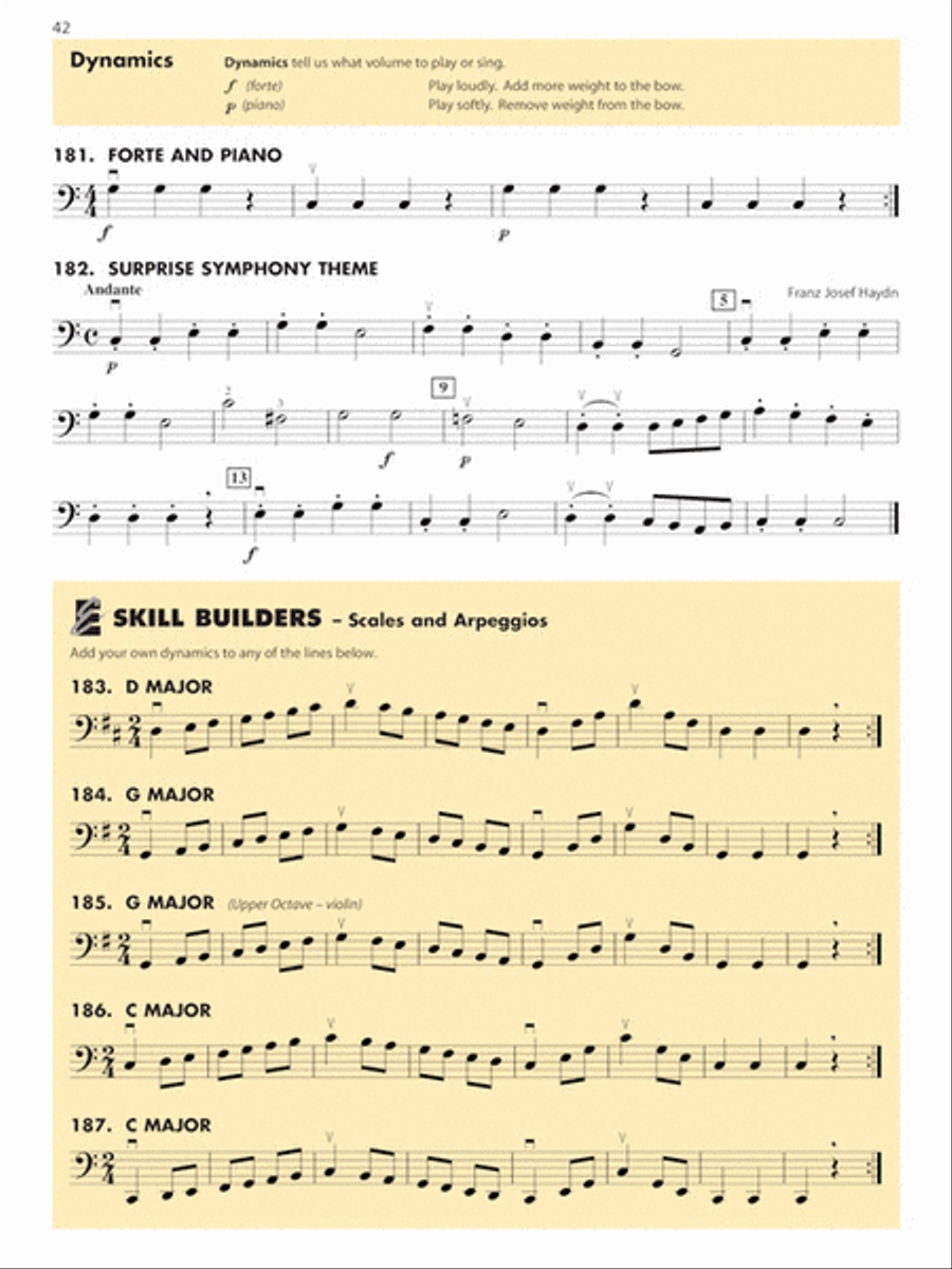 Essential Elements for Strings – Book 1 with Online Resources String Orchestra scores gallery preview page 7