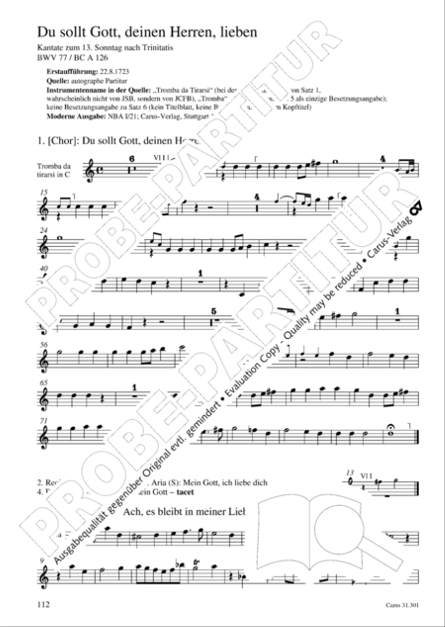 Bach for Brass 1: Cantatas I Voice scores gallery preview page 121