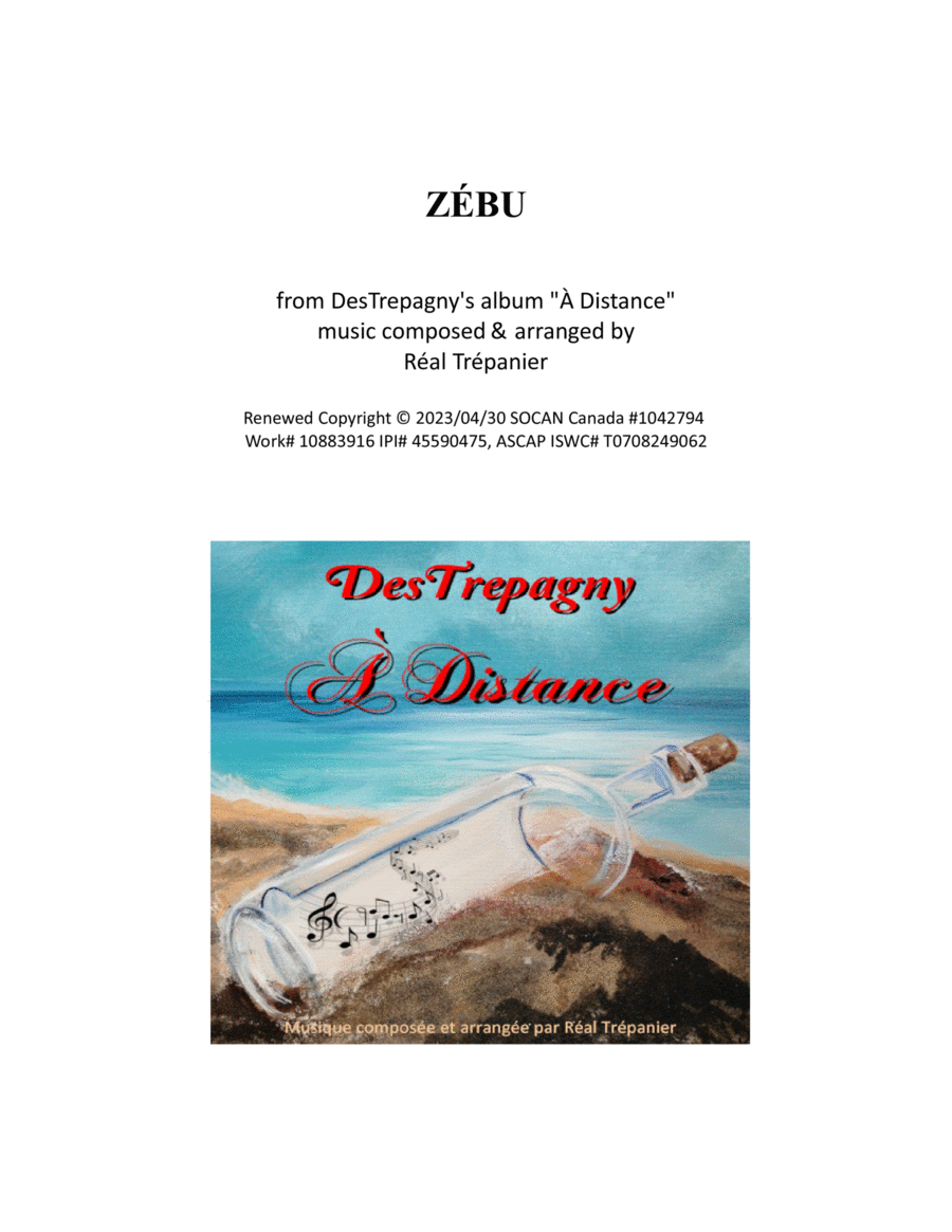 ZÉBU Jazz Ensemble scores gallery preview page 1