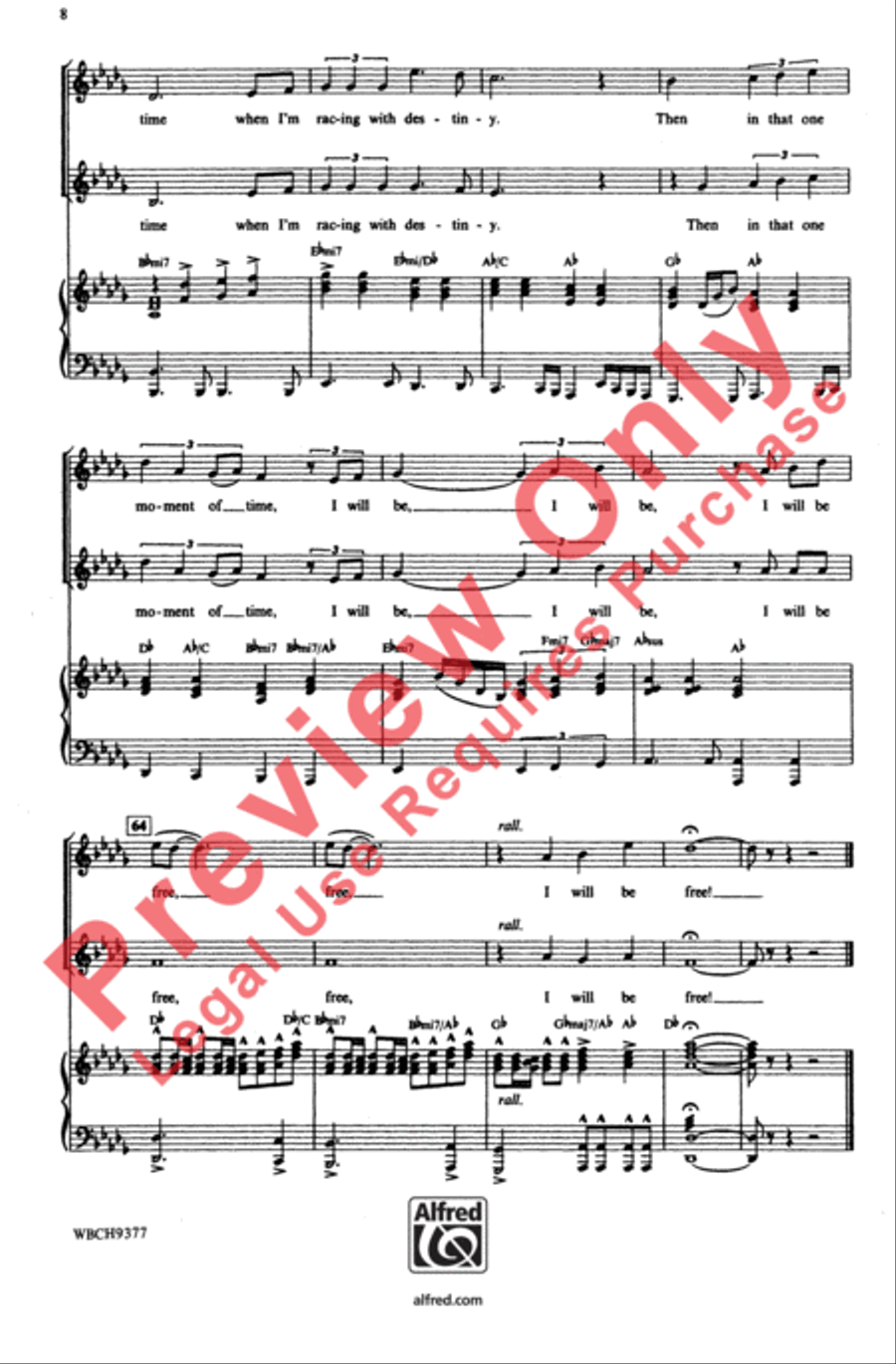 One Moment in Time 2-Part scores gallery preview page 8