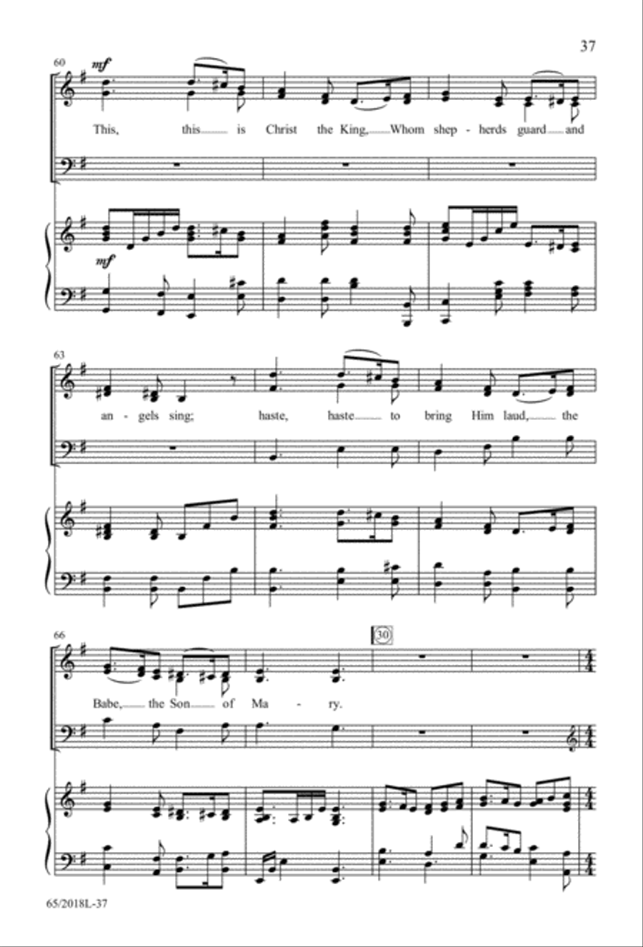 A Ceremony of Lessons and Carols 3-Part scores gallery preview page 38