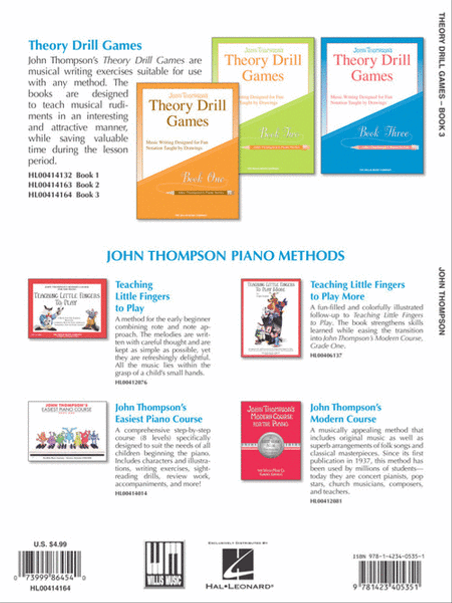 Theory Drill Games - Book 3 Piano Method scores gallery preview page 7