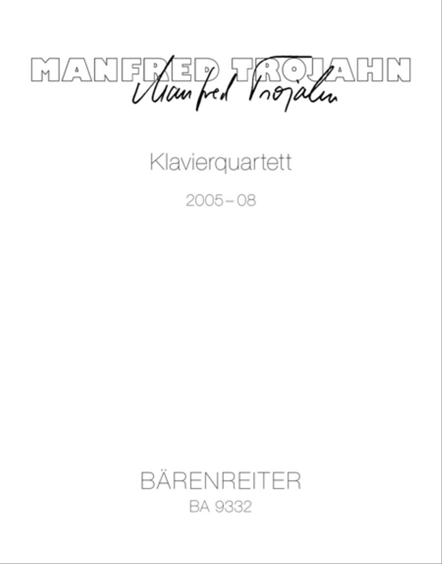 Piano Quartet (2005–2008) Piano Quartet scores gallery preview page 1