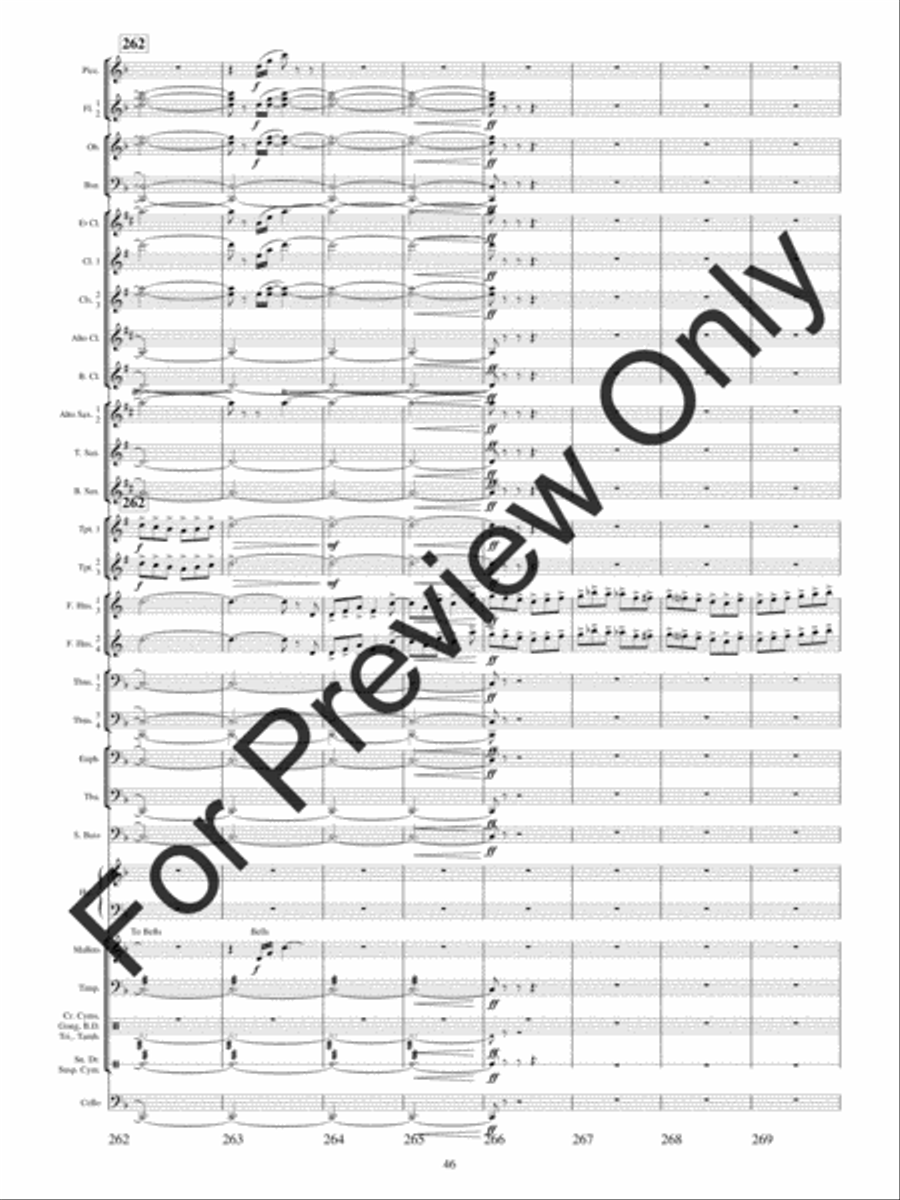 Festival Variations Concert Band scores gallery preview page 49