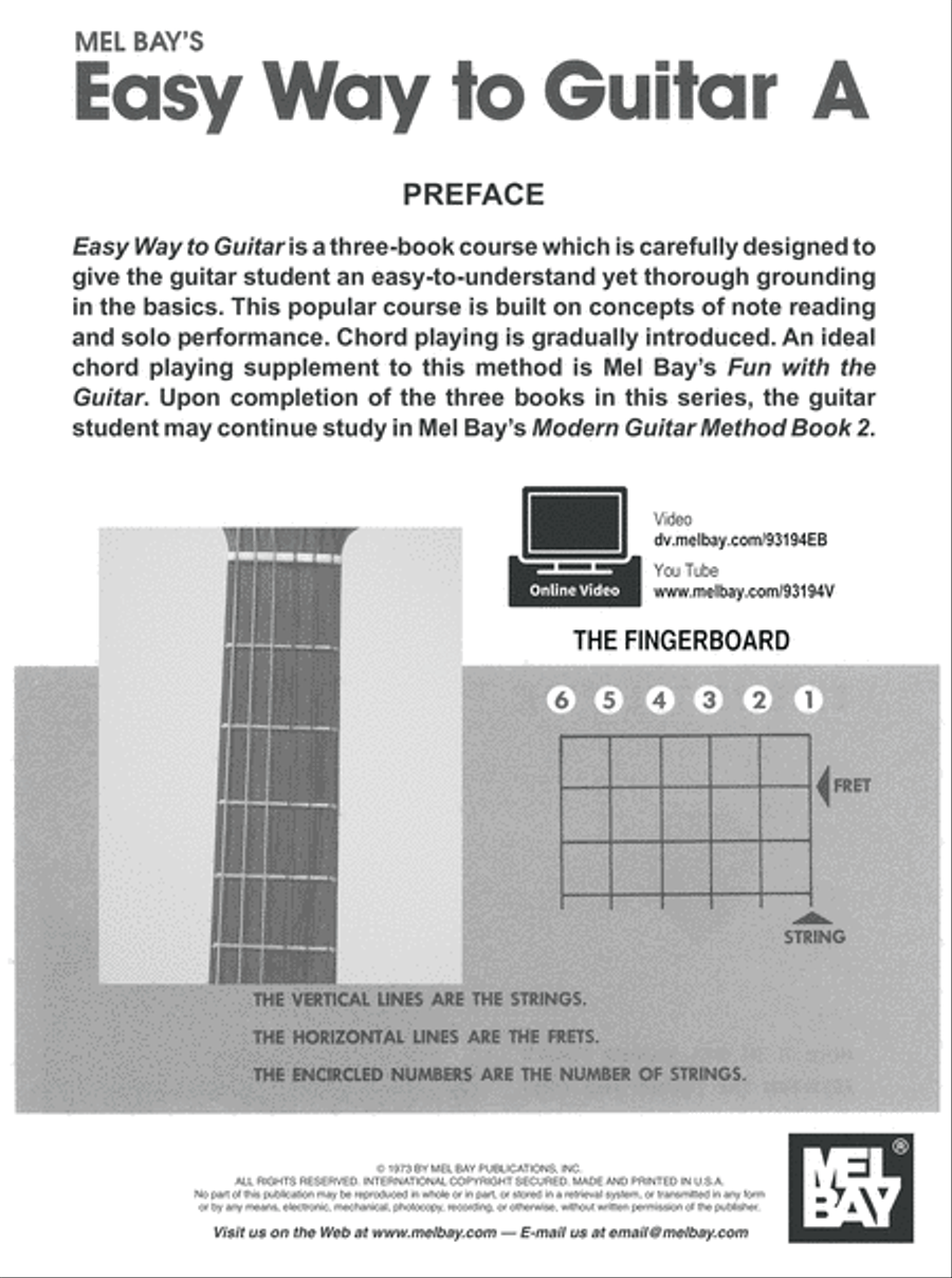 Easy Way to Guitar A Acoustic Guitar scores gallery preview page 2
