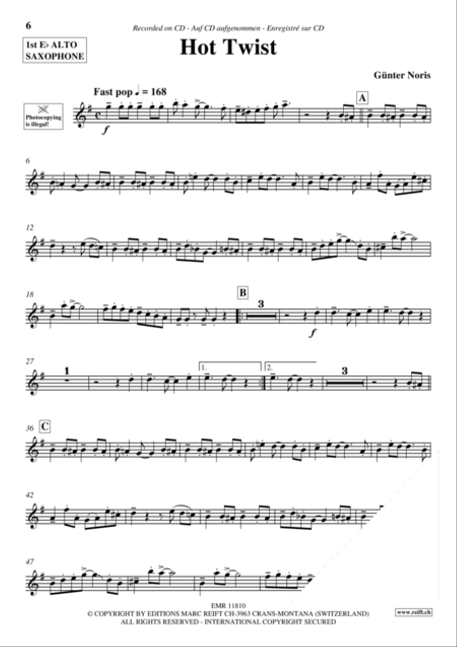 Play The 1st Alto Sax With The Ballroom Dance Orchestra Vol. 6 Alto Saxophone scores gallery preview page 7