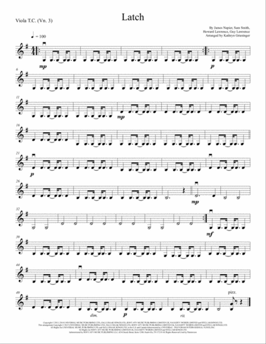 Latch String Quartet scores gallery preview page 5